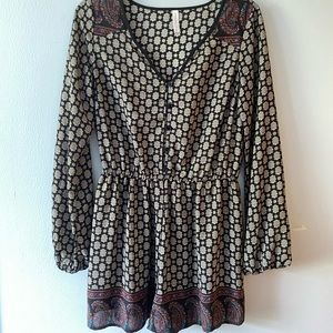 Xhileration long sleeve romper